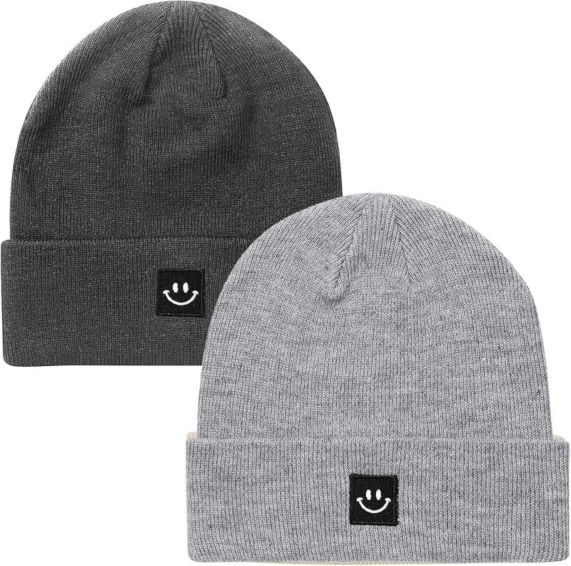 Paladoo Knit Beanie Hat for Men/Women 2Pack - Image 1